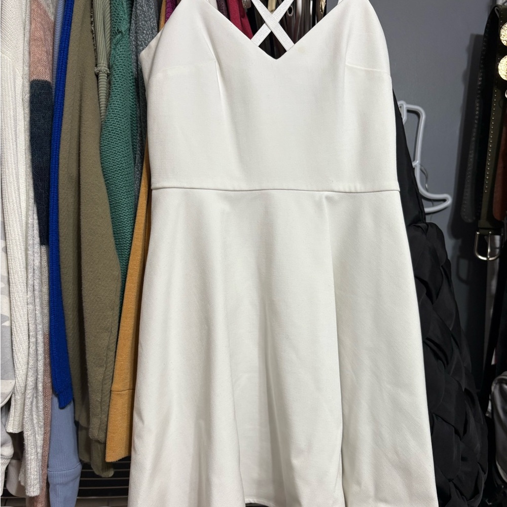 French Connection Strapless White Dress